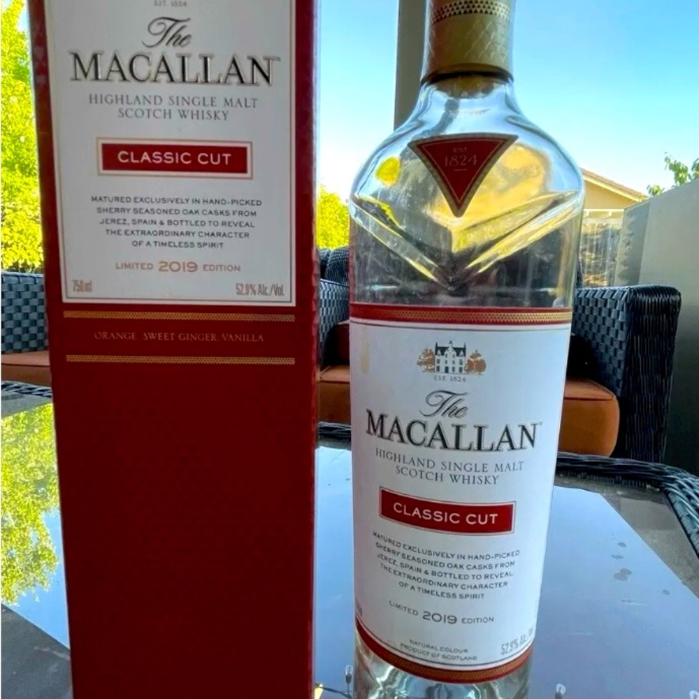 Macallan Classic Cut 2019 Collectable Empty Bottle and Box